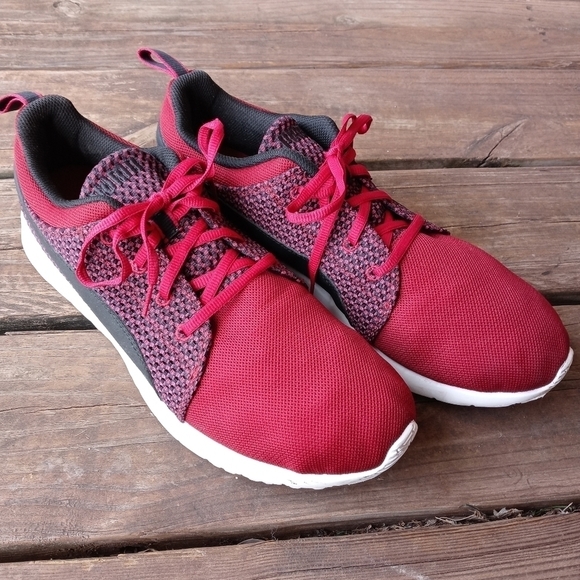 PUMA 188150-04 CARSON RUNNER MAROON BURGUNDY GARNET RED SHOES SIZE men's 12. 164 - Picture 2 of 11
